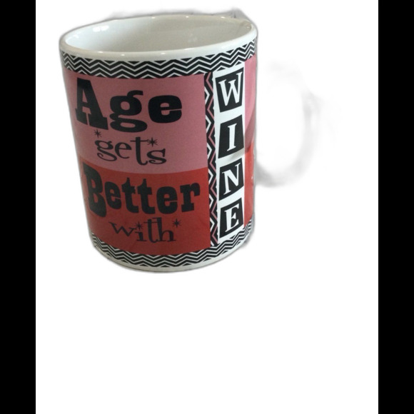 Age gets Better with Wine Oversized Ceramic Mug by Certified International LNWOT - Picture 8 of 10